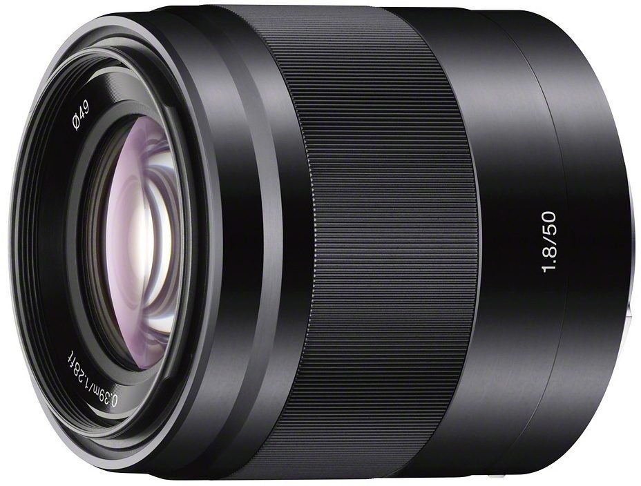 Sony SEL-50F18 E-Mount Standard Festbrennweite Objektiv, (E 50mm F1.8, OSS, APS-C)