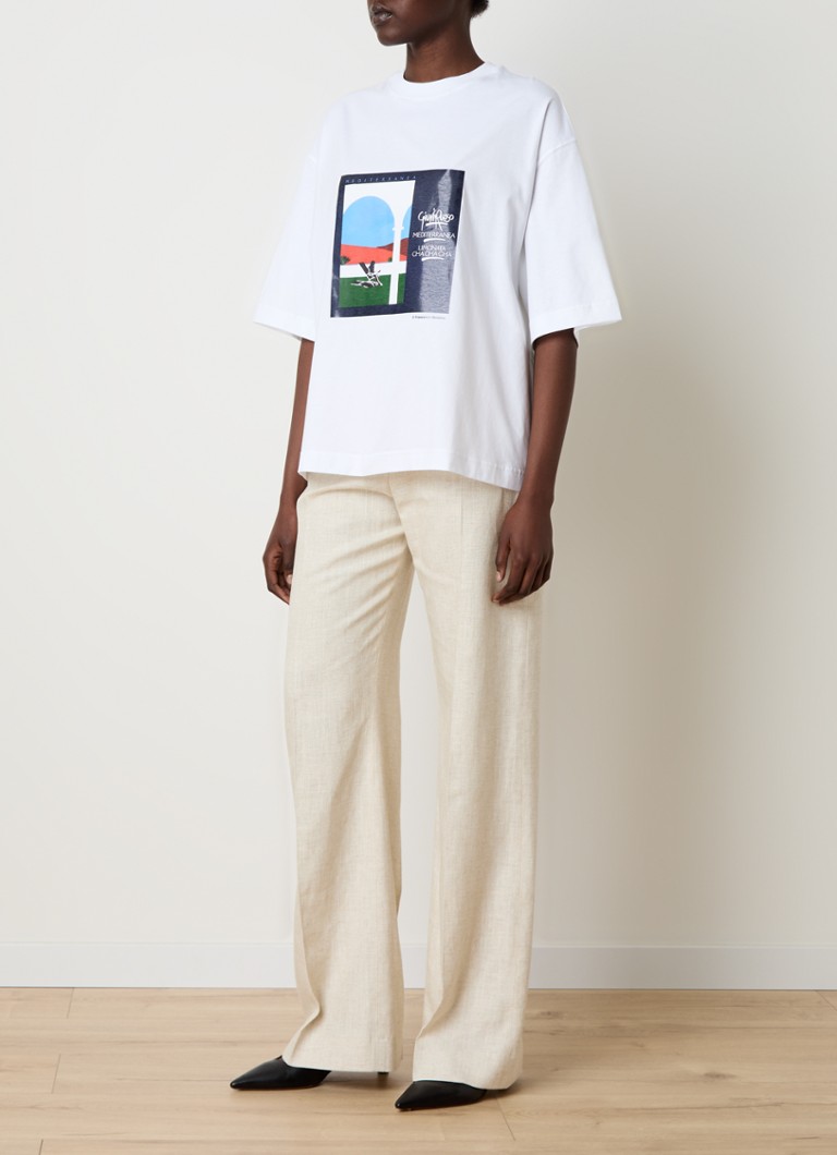 Camiseta Jacquemus com logo e estampa.