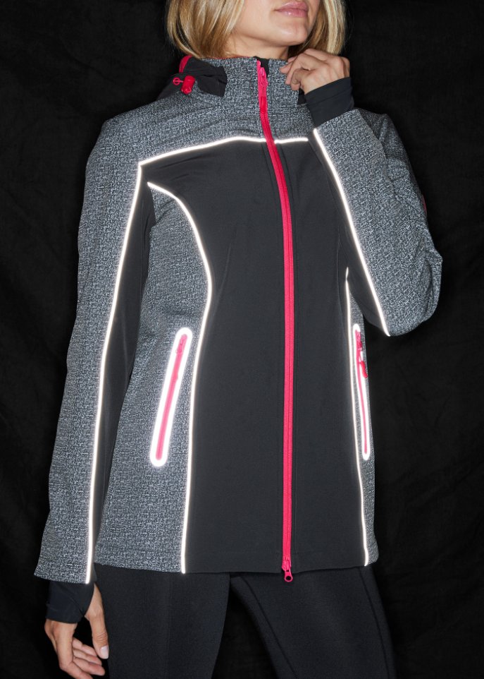 Softshelljacke mit reflektierenden Details