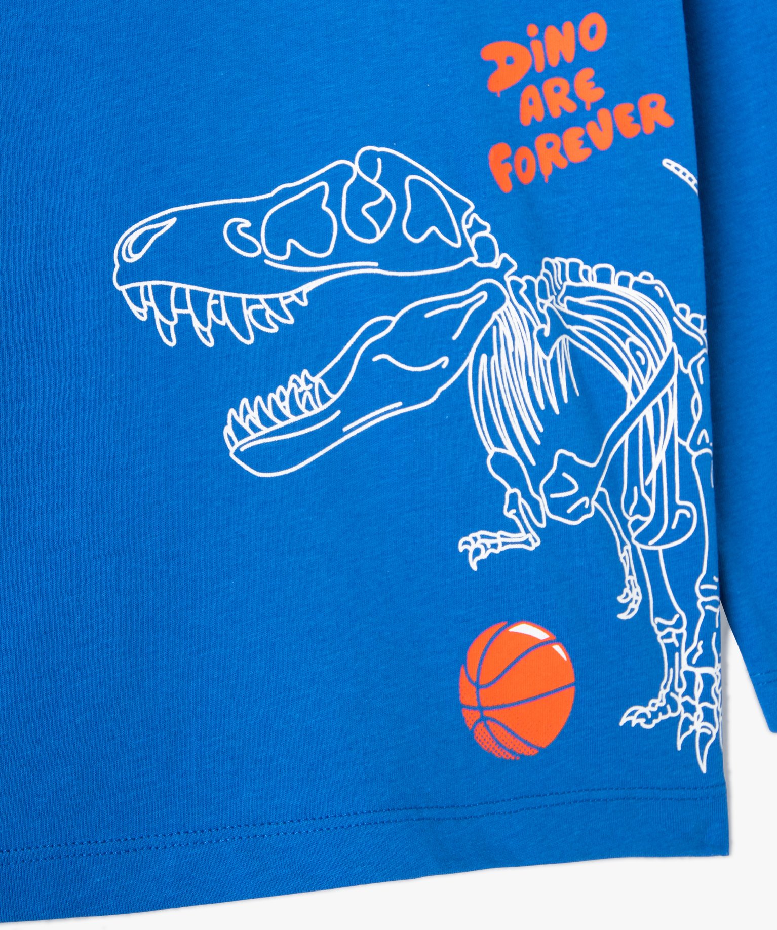 Tee-shirt Garçon à manches longues avec motif bleu | GEMO