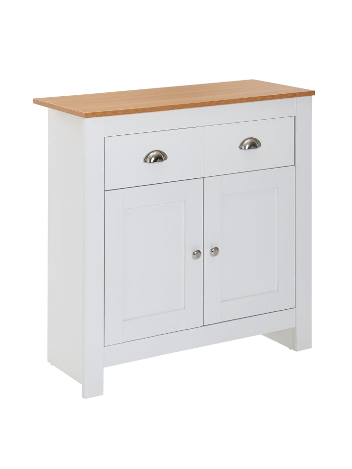KADIMA DESIGN Sideboard mit 2 Schubladen 79x81x34,5 cm Kommode / Eiche Modern, günstig kaufen onesize