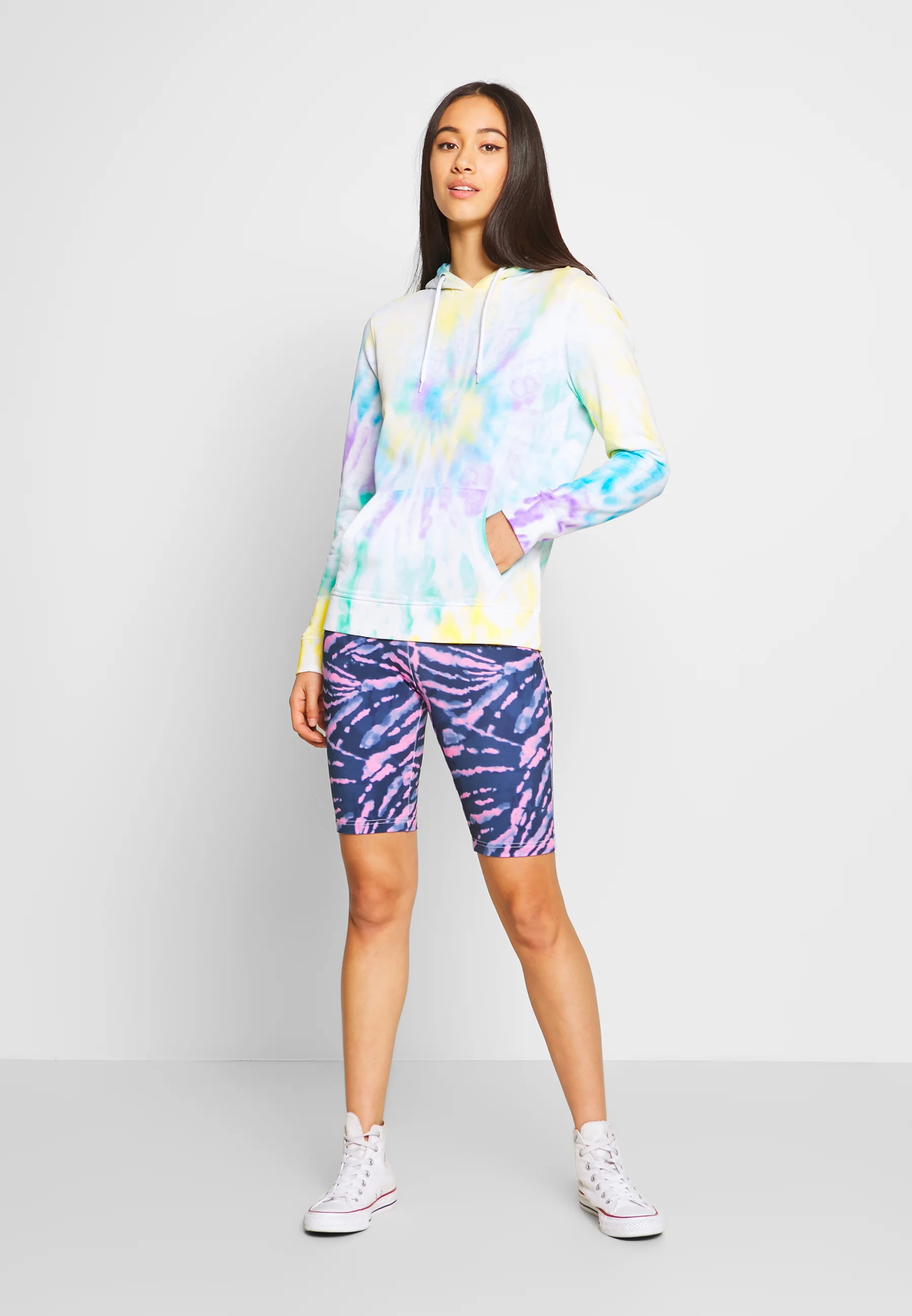 Pantalones cortos de ciclismo Urban Classics para mujer TIE DYE