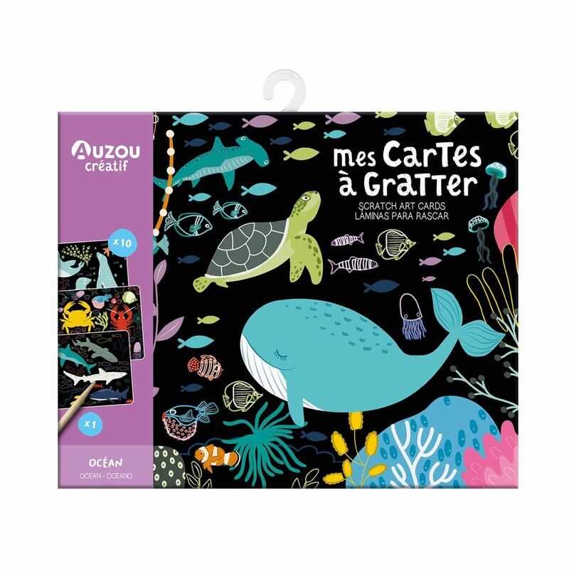 Pochette Mes cartes à gratter océan NE - Auzou