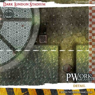 Neoprene Mat: Dark London Stadium 2,4` × 3' (73x92cm)