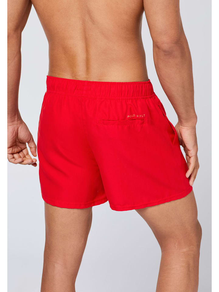 Polo Sylt Badeshorts in Rot günstig kaufen