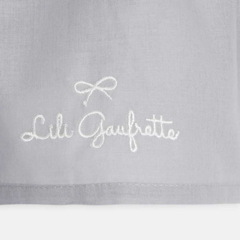 Jupon gris en tulle à pois Lili Gaufrette