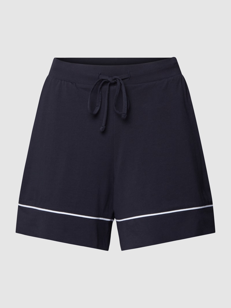 Shorts mit elastischem Bund in marineblau