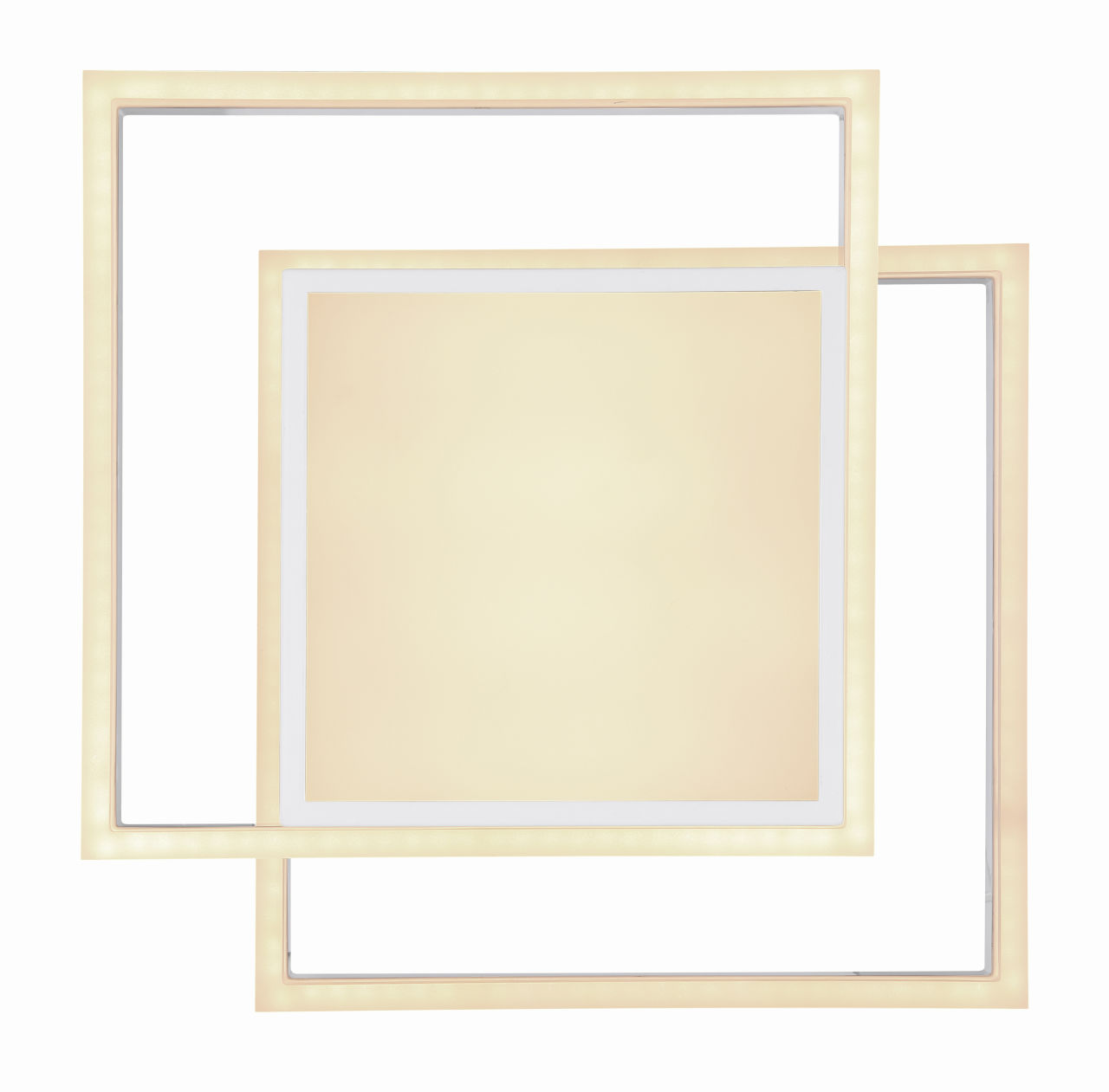 Globo Lighting - SQUARES - Deckenleuchte Metall weiß, LED