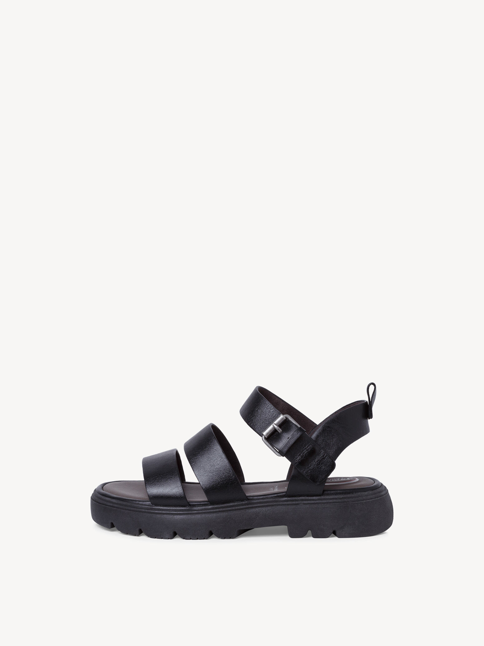 Sandale en cuir - noir