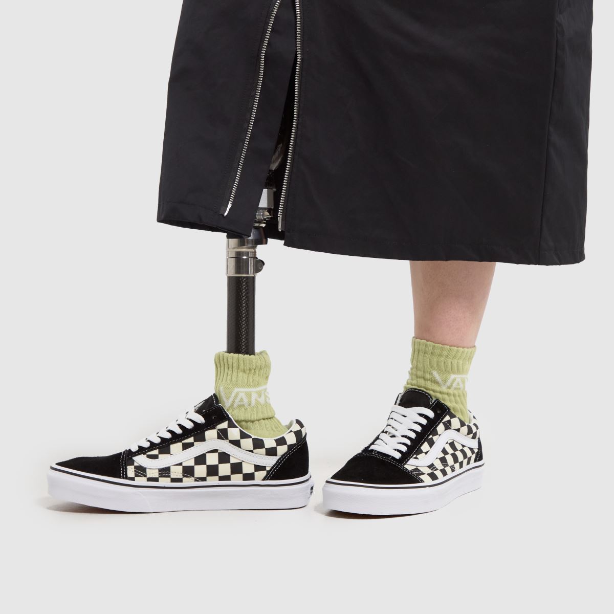 Vans – Old Skool – Svarta och vita rutiga sneakers