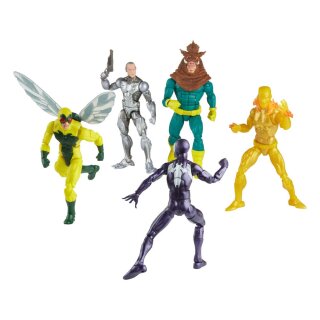 Spider-Man Marvel Legends Actionfiguren 5er-Pack - Spider-Man, Silvermane, Human Fly, Molten Man, Razorback