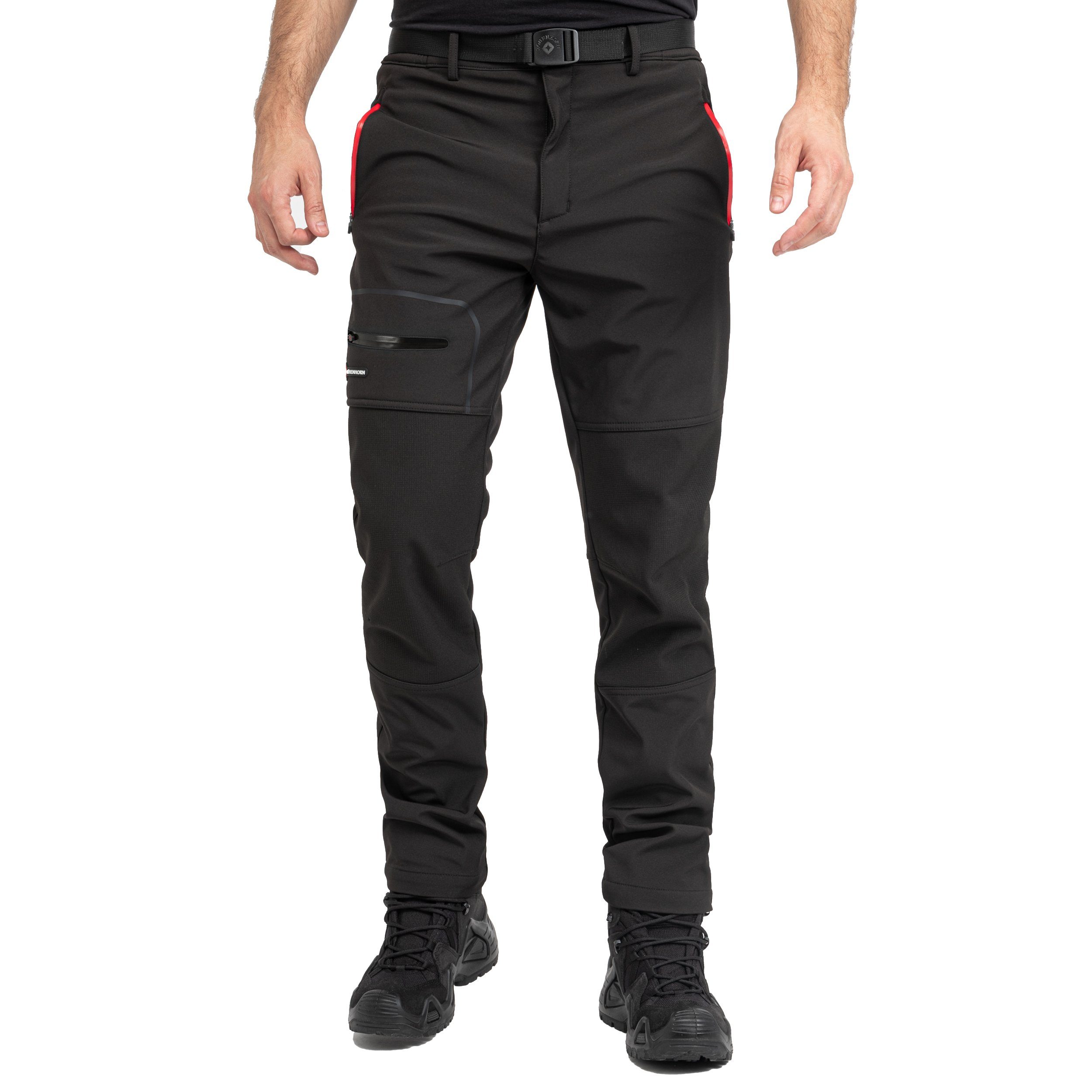 Höhenhorn Funktionshose Trekmaster Herren Softshellhose Outdoorhose Gefüttert Snowboardhose