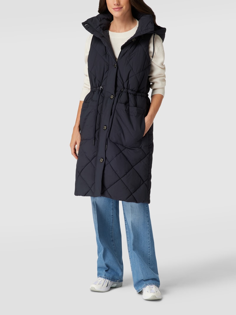 Weste mit Label-Details Modell 'Orinsay' in marineblau