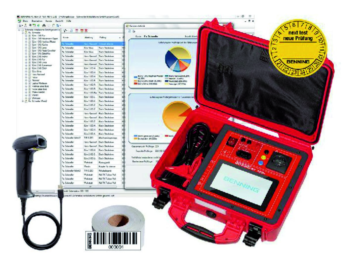 Set di apparecchiature Benning 050333 ST 755+