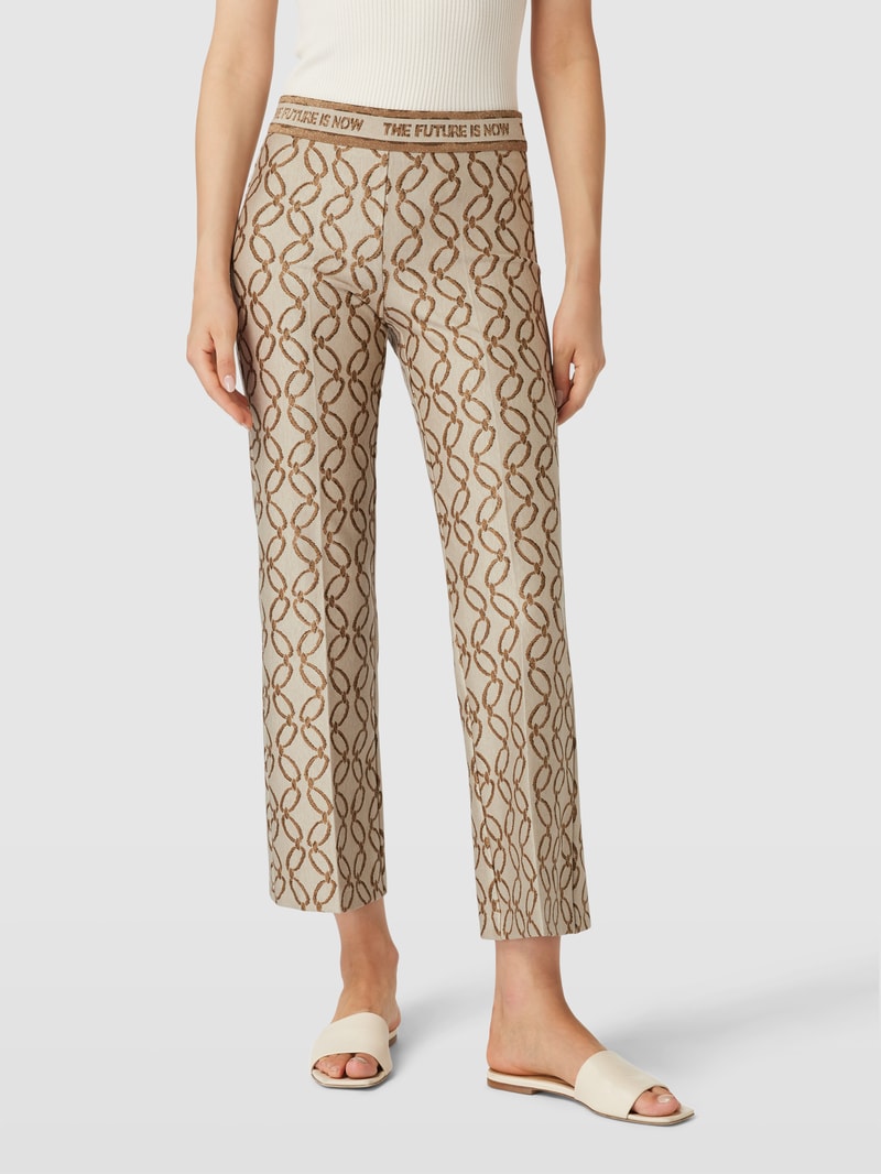 Stoffhose mit elastischem Bund Modell 'FAITH' in beige