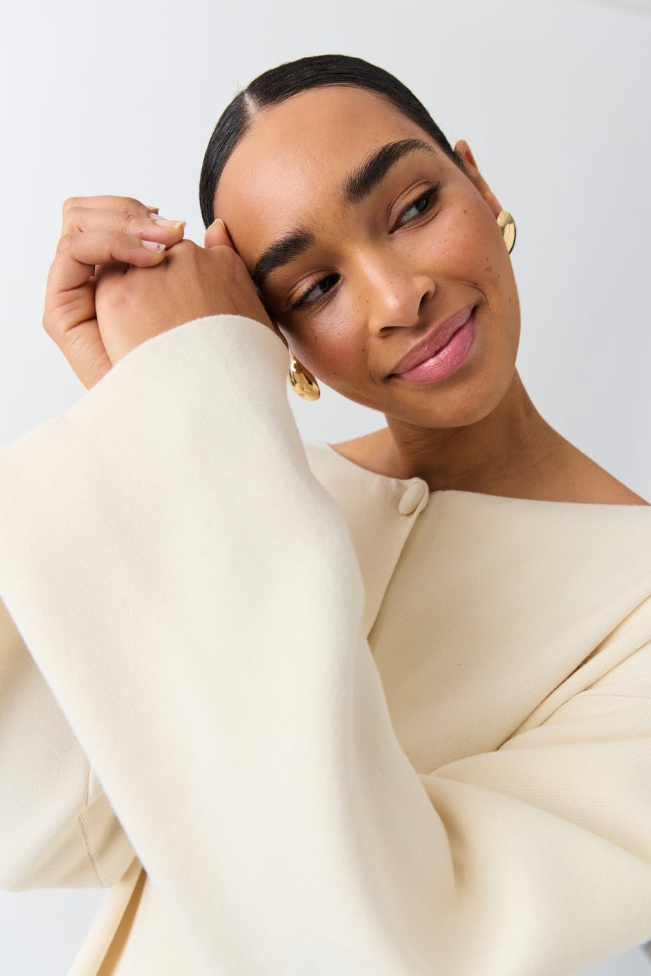 Jacquard knitted cardigan