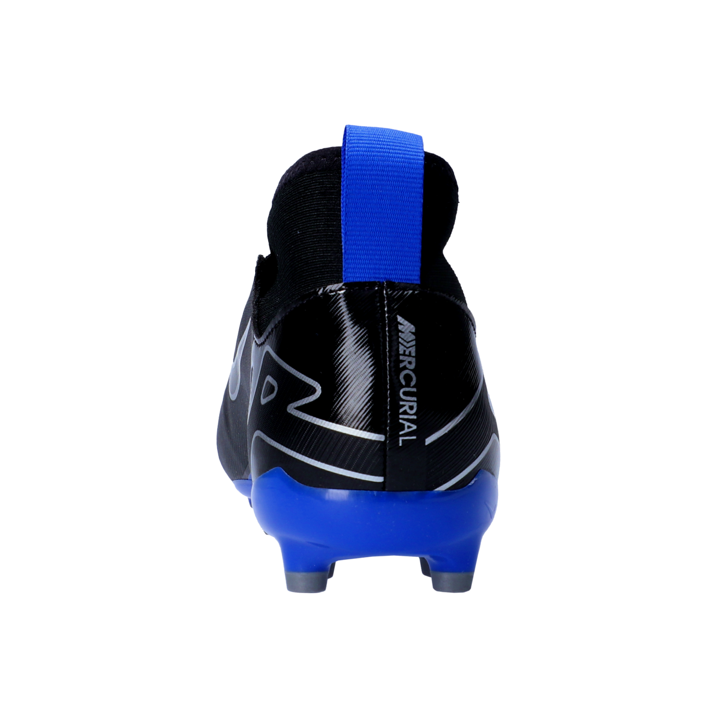 Nike Jr Air Zoom Mercurial Superfly IX Academy FG/MG Kids Schwarz Silber Blau F040