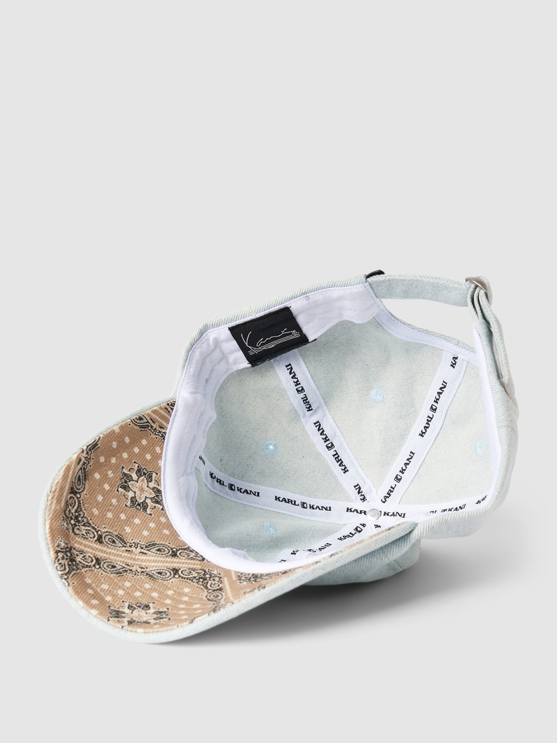Basecap in Jeans-Optik mit Label-Stitching in jeans