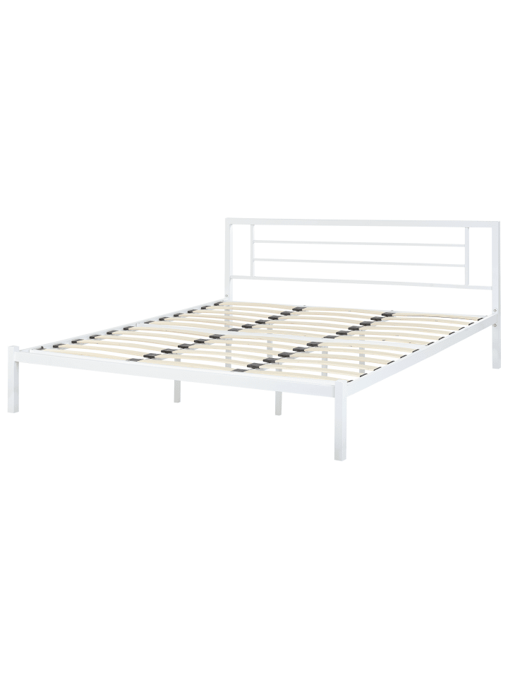 Beliani Doppelbett CUSSET in Weiß - (W) 187 x (H) 84 x (L) 209 cm günstig kaufen onesize