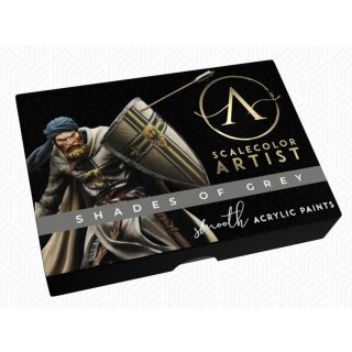 Artist Scale Color Set: Shades of Grey (6x 20ml)