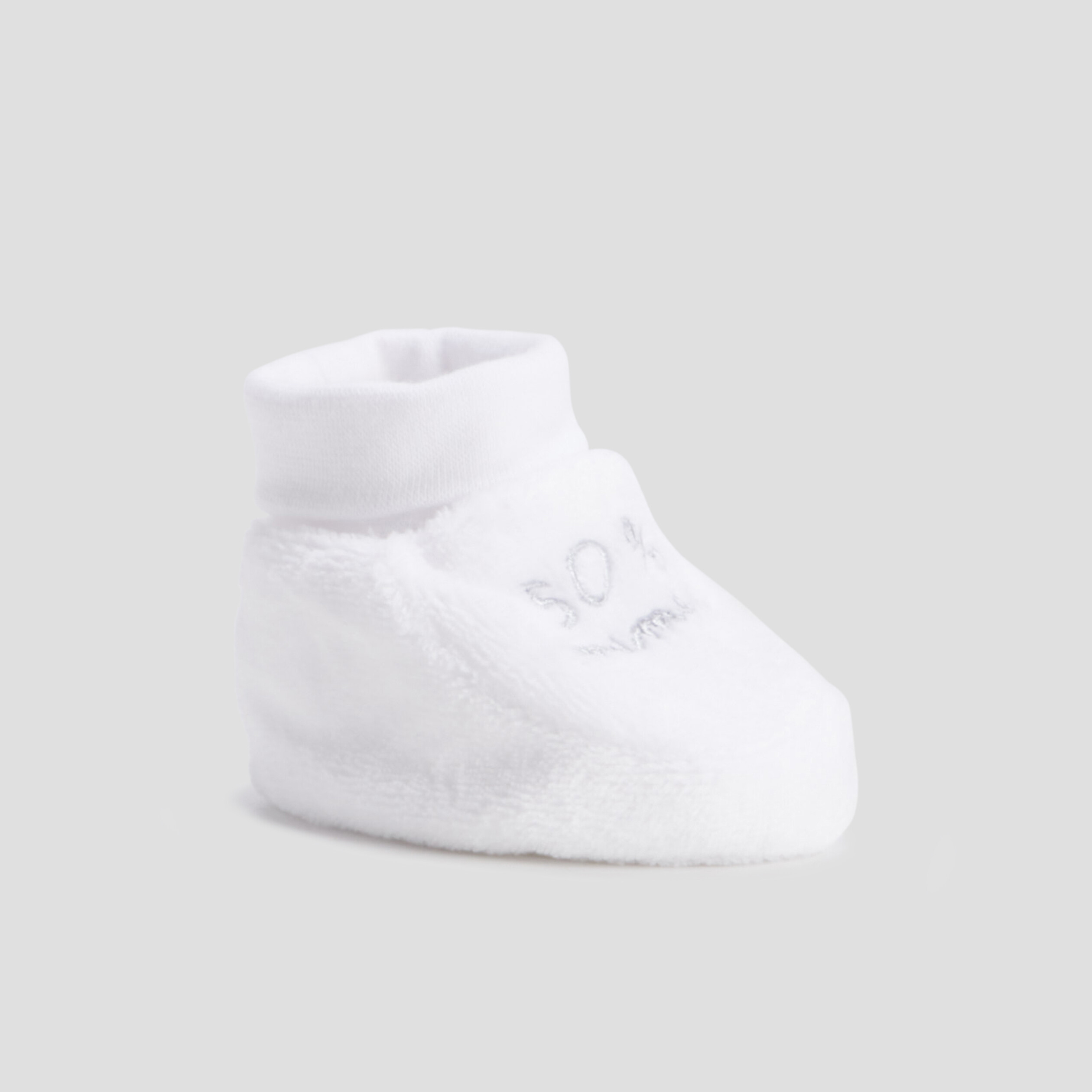 Chaussons blanc mixte | La Halle