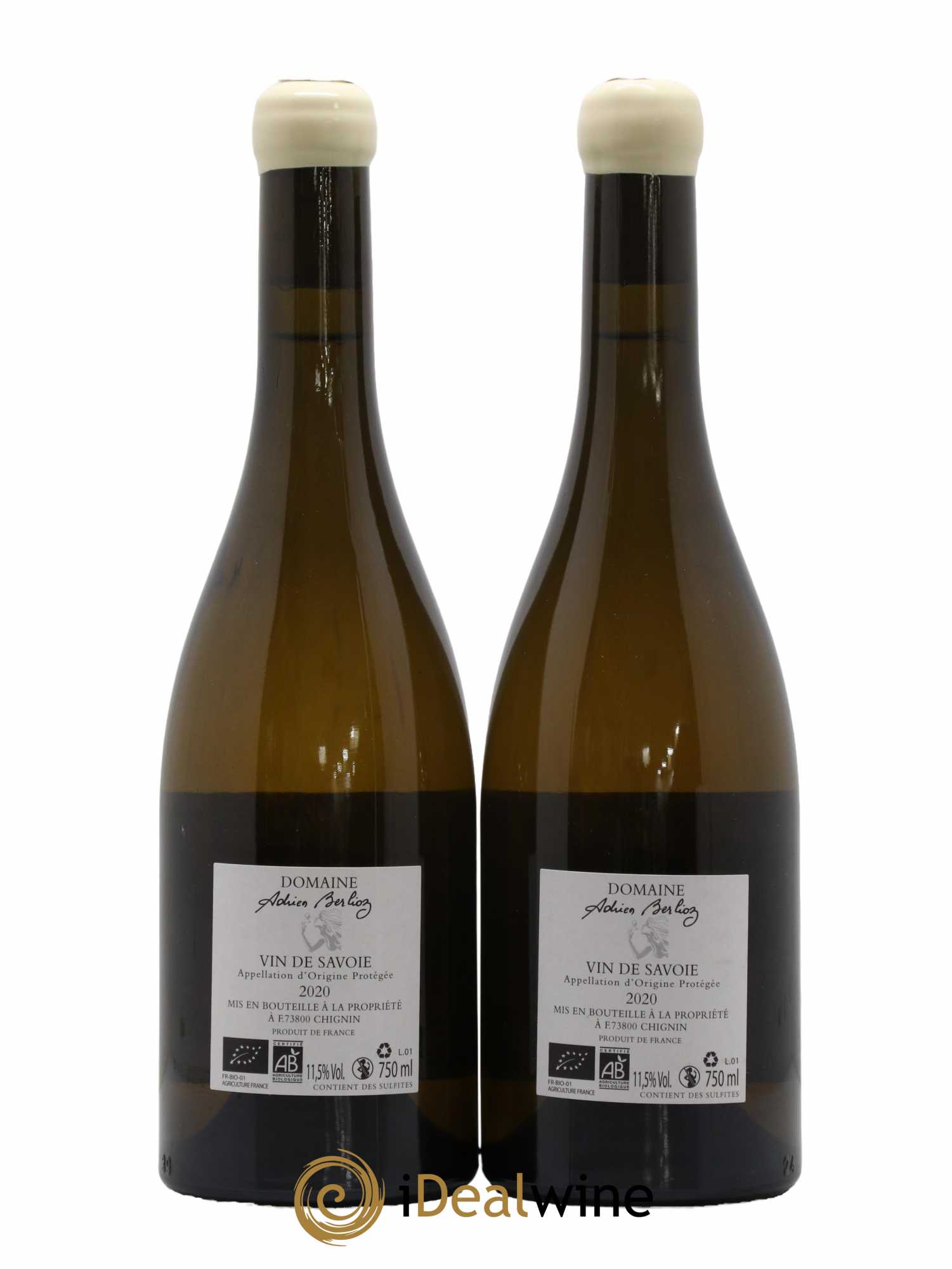 Vin de Savoie La Cuvée des Gueux Adrien Berlioz  2020 - Lot de 2 Bouteilles
