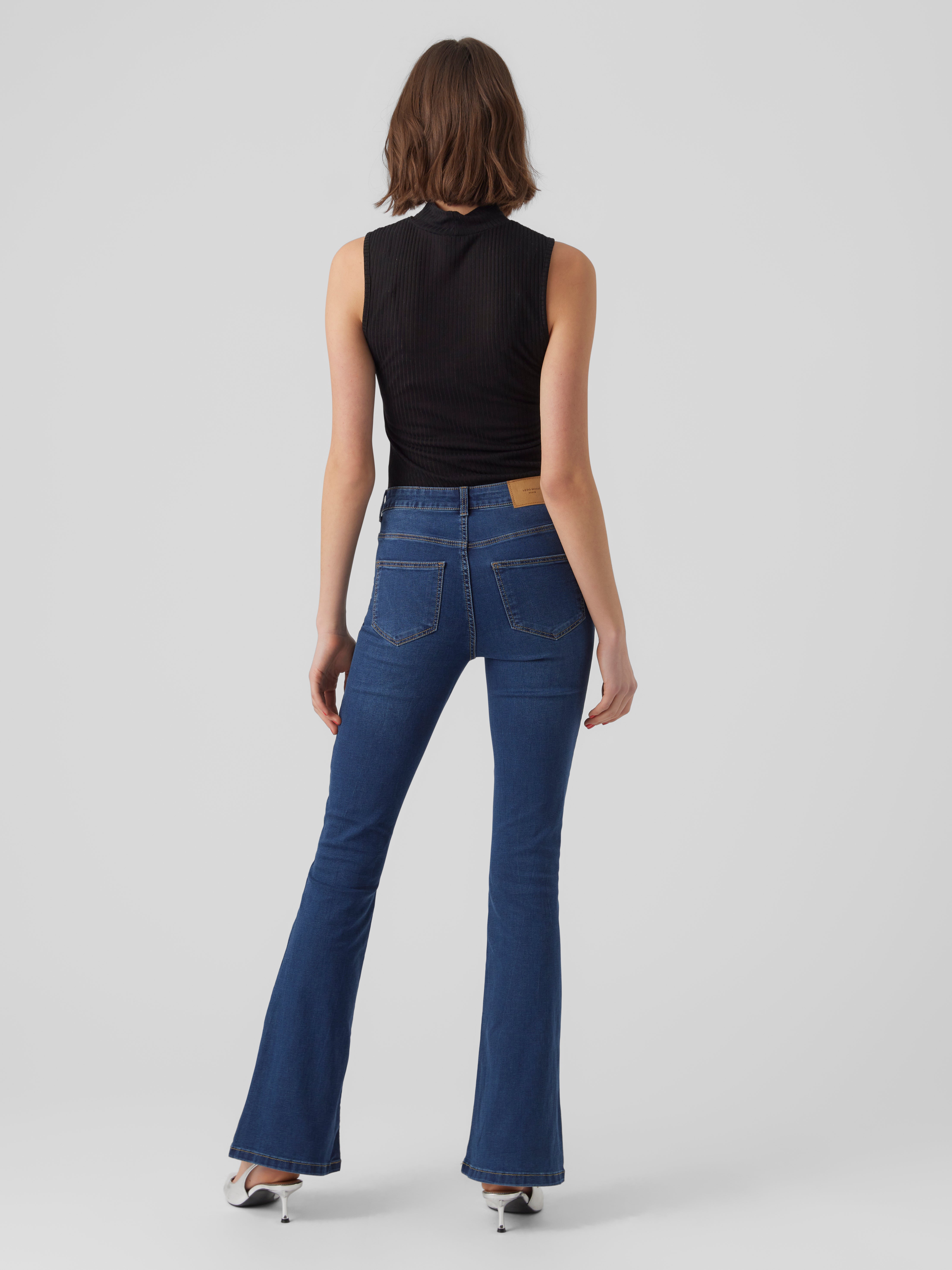 VMSIGA Hohe Taille Ausgestellt Jeans