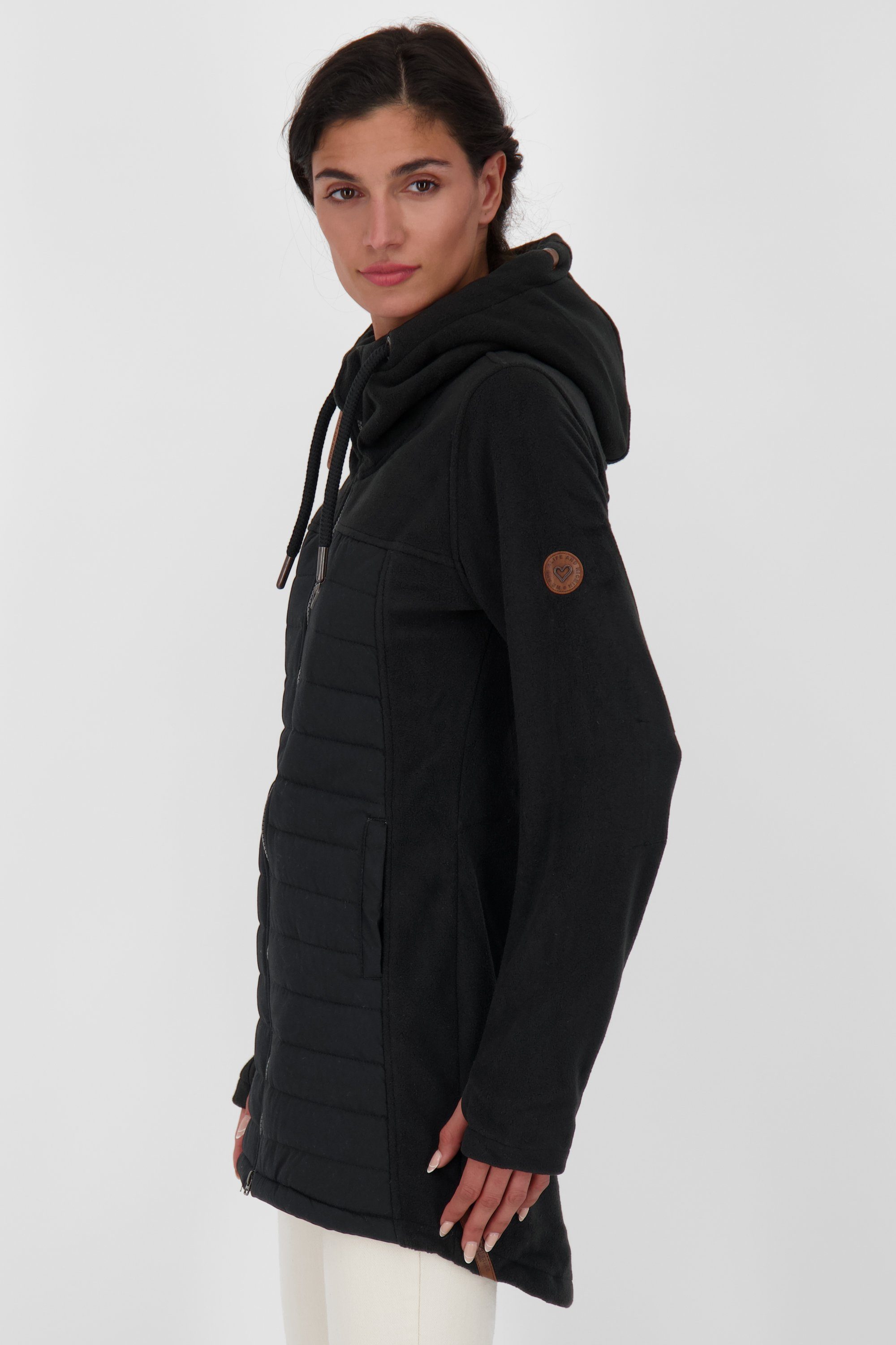 Alife & Kickin Sweatjacke Polarfleece-Stepp Jacket Damen Steppjacke, Fleecejacke