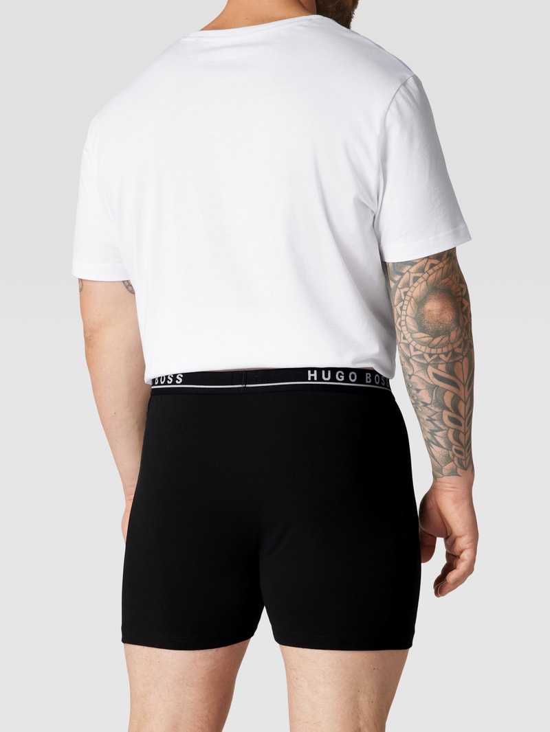 Trunks mit Logo-Bund im 3er-Pack in schwarz