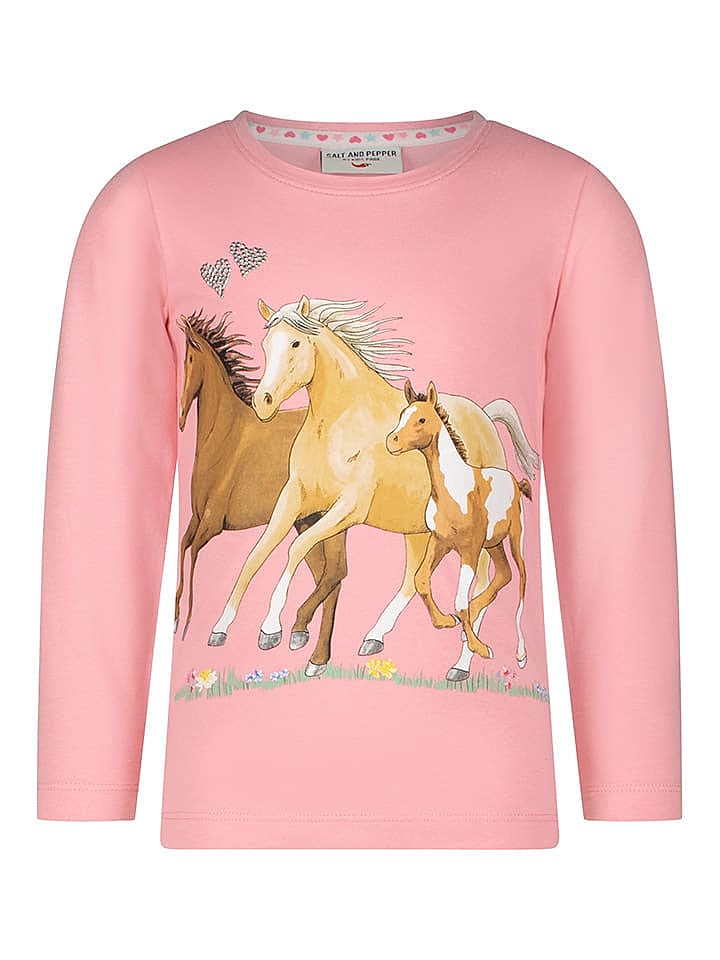 Salt and Pepper Longsleeve in Pink günstig kaufen 128/134