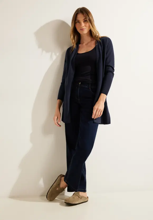CECIL Cosy Melange Strickjacke