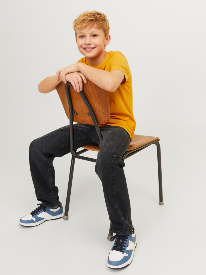JACK & JONES Junior Jeans JJICHRIS JJORIGINAL SQ 602 JNR relaxed fit in black denim günstig kaufen