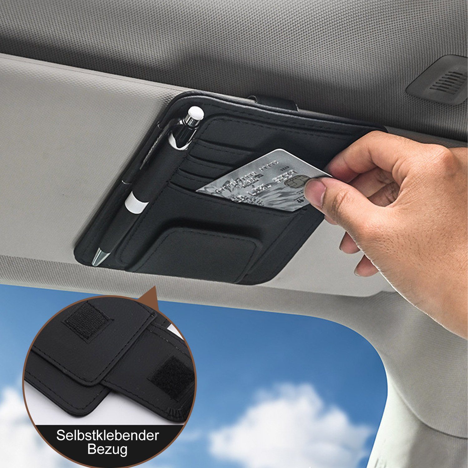 MAGICSHE Brillenetui Auto Aufbewahrung, Sonnenbrillenhalter Brillenhalter 1 PC