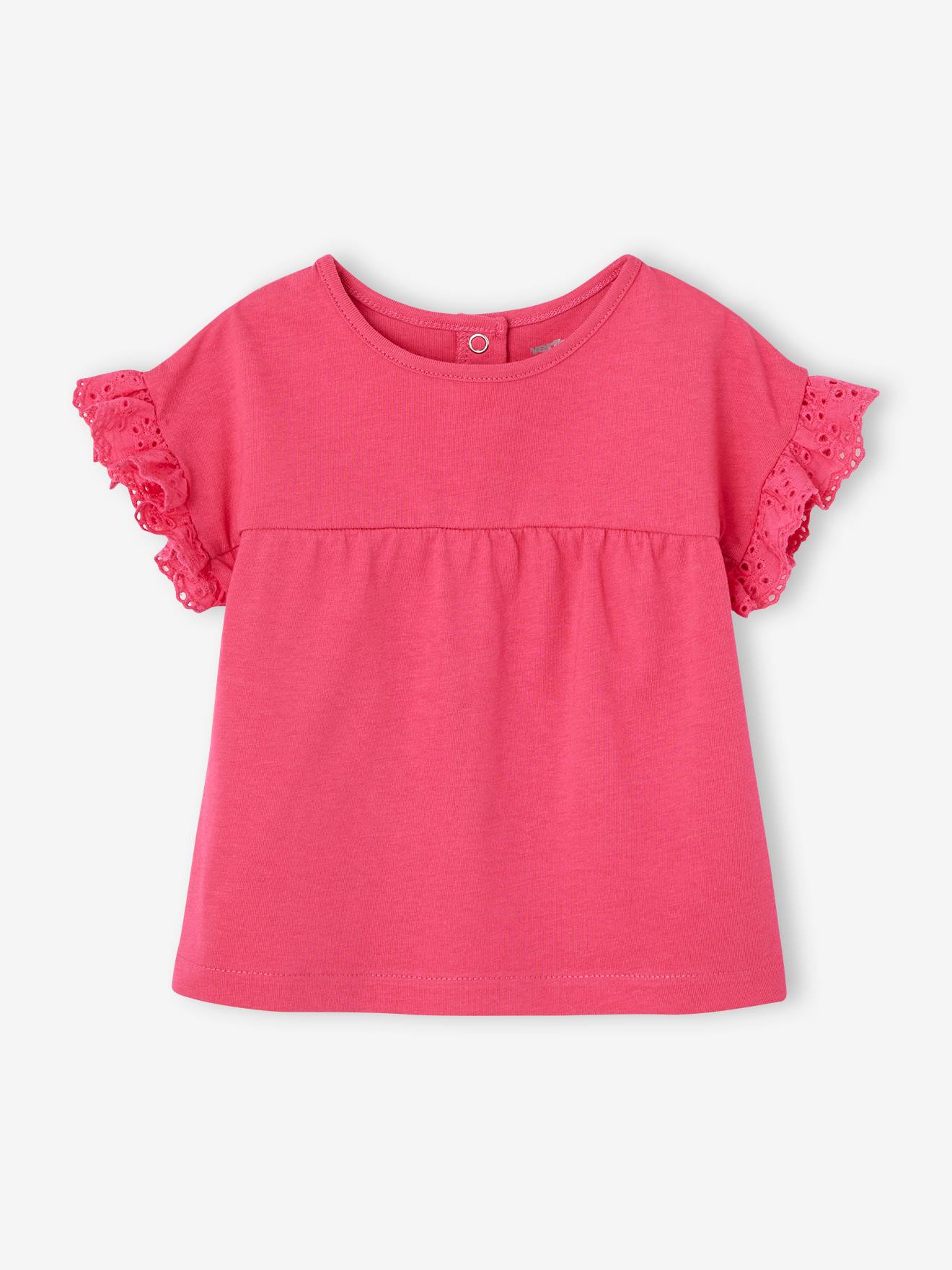 Vertbaudet Baby T-Shirt aus Bio-Baumwolle, personalisierbar - wollweiß