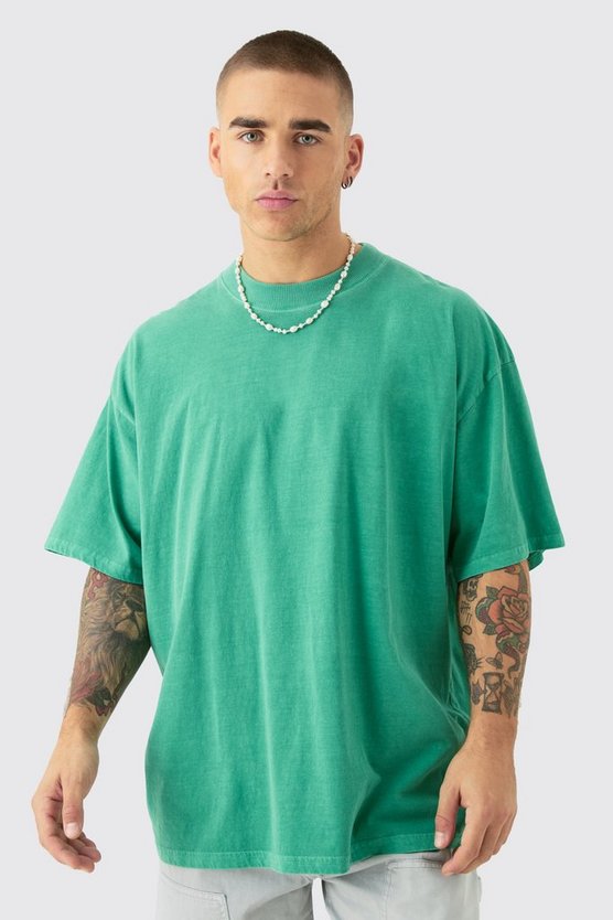 Oversize T-Shirt mit NYC Tauben Print
