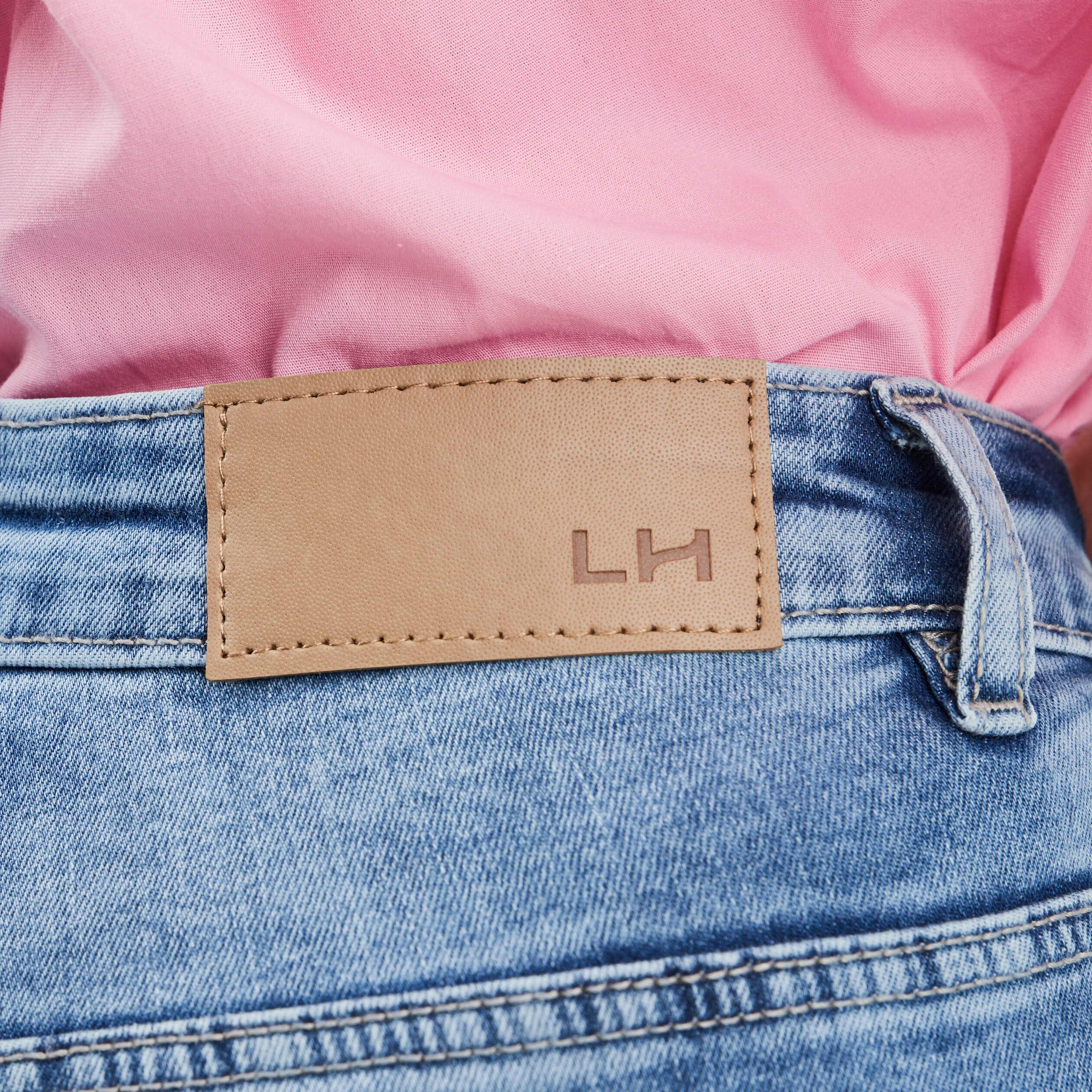 Jeans bootcut taille haute denim double stone femme | La Halle