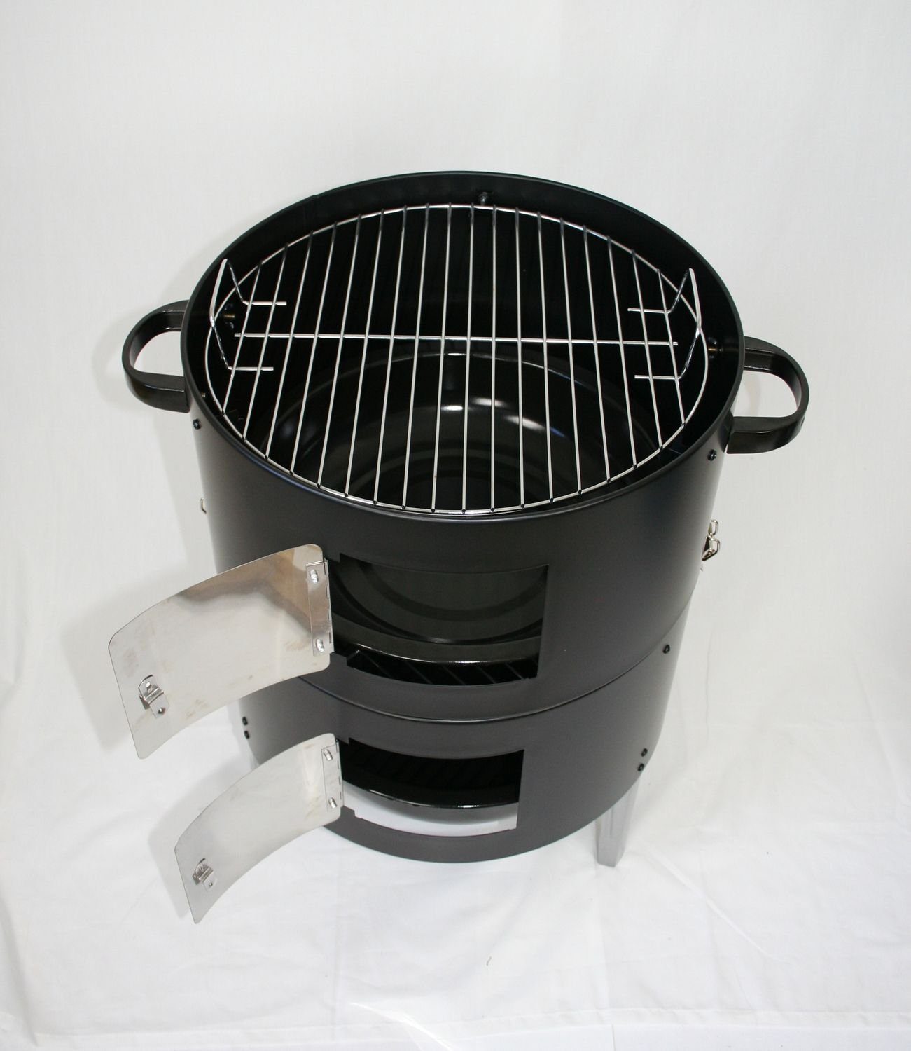 WAGNER Holzkohlegrill RS 400, Räucherofen, Smoker & Holzkohlegrill