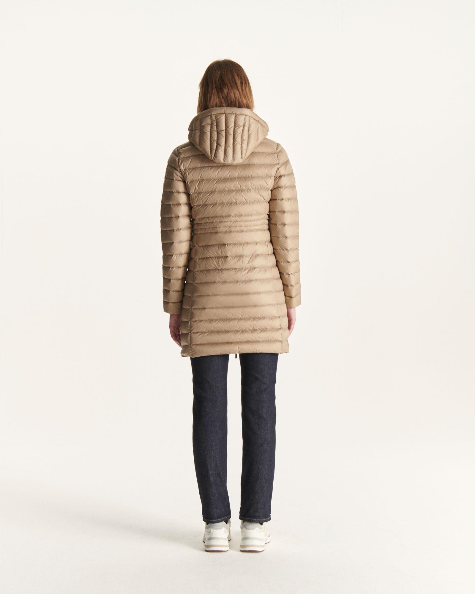 Doudoune longue à capuche Beige Vero 2.0