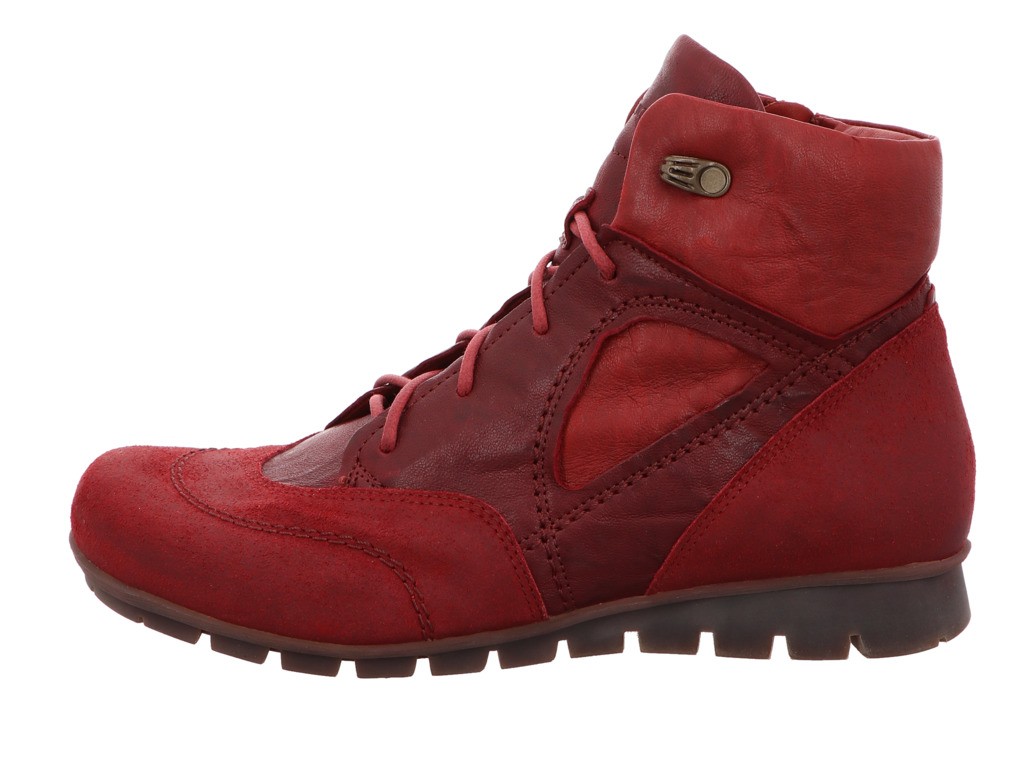 THINK Schnür-Stiefeletten rot MENSCHA