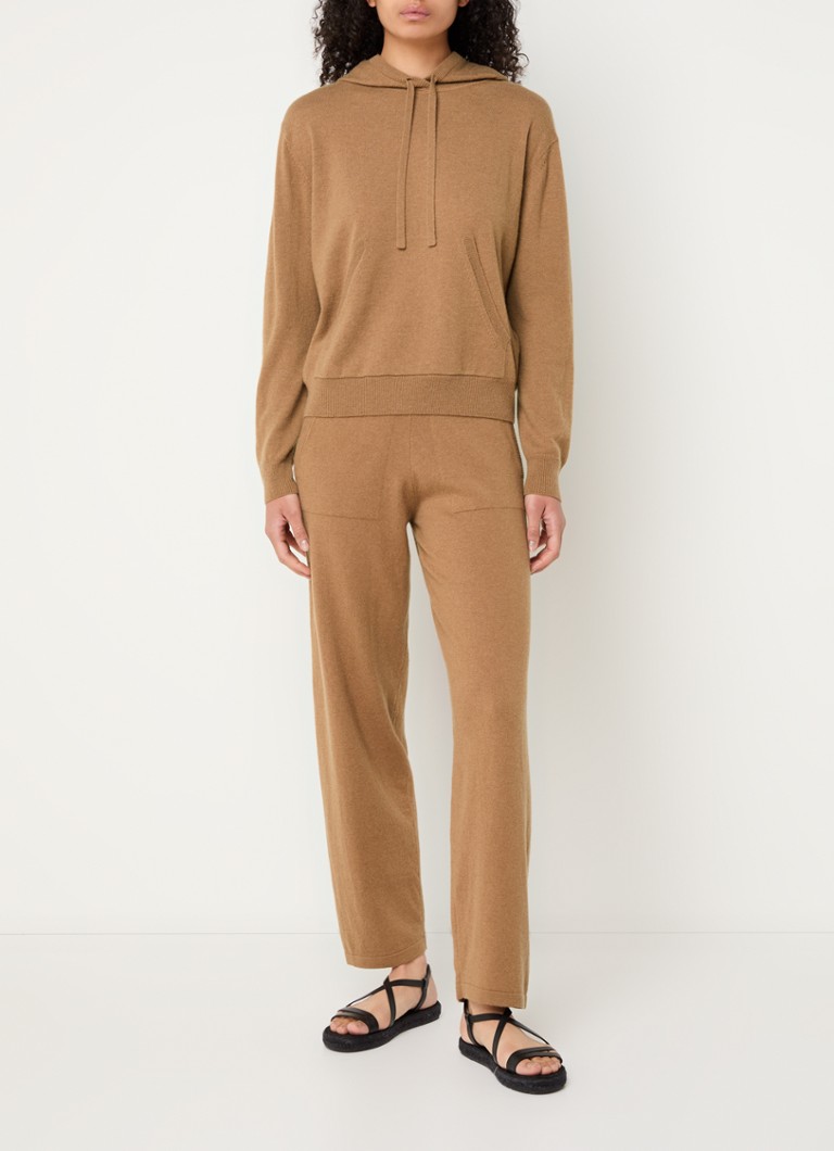Felpa con cappuccio MaxMara Tenente in maglia fine e misto cashmere.