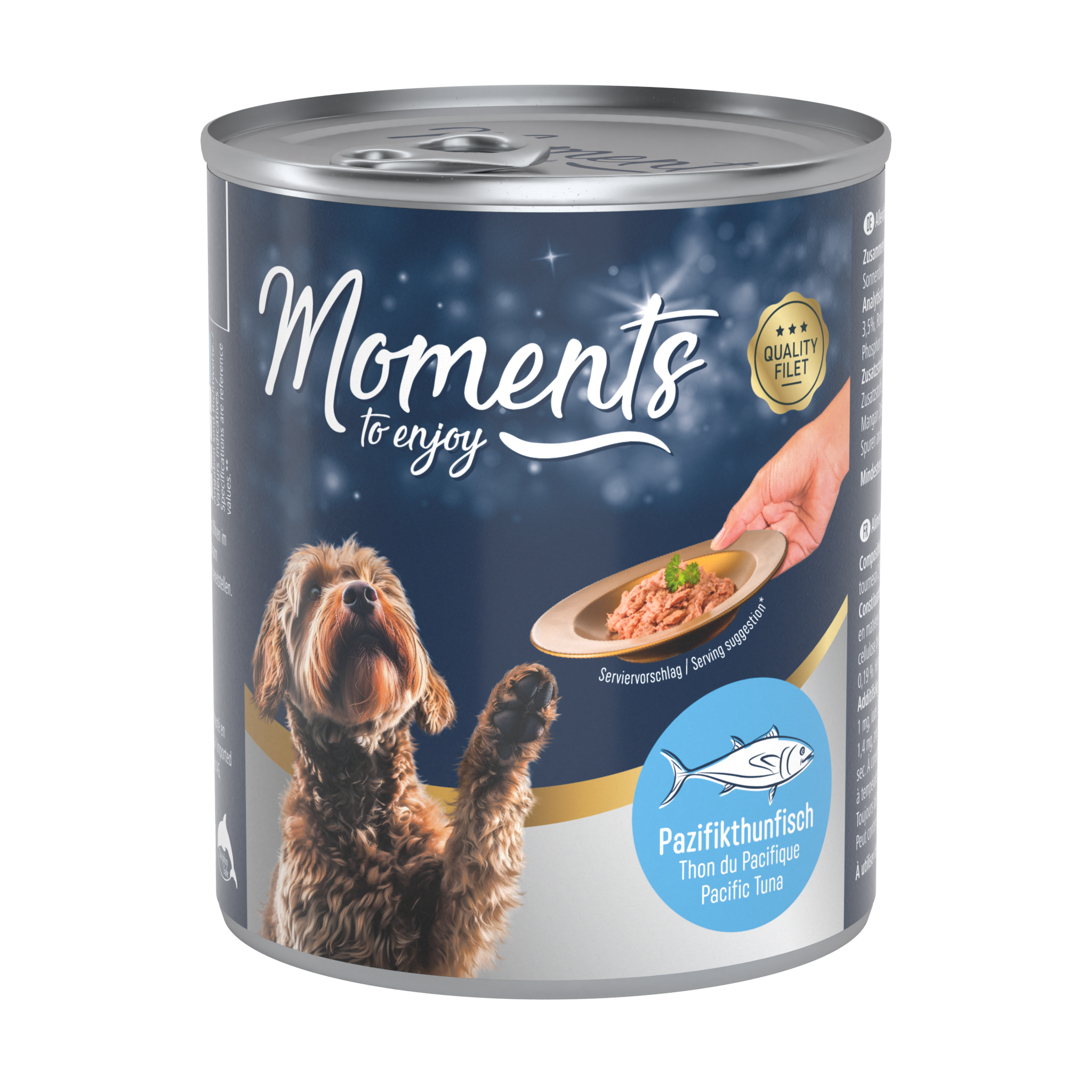 MOMENTS Hundenassfutter MOMENTS Adult 6x220g Pazifikthunfisch