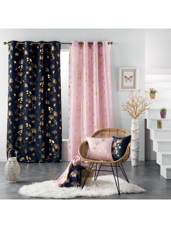 Douceur d’Intérieur Vorhang in marineblau günstig kaufen onesize