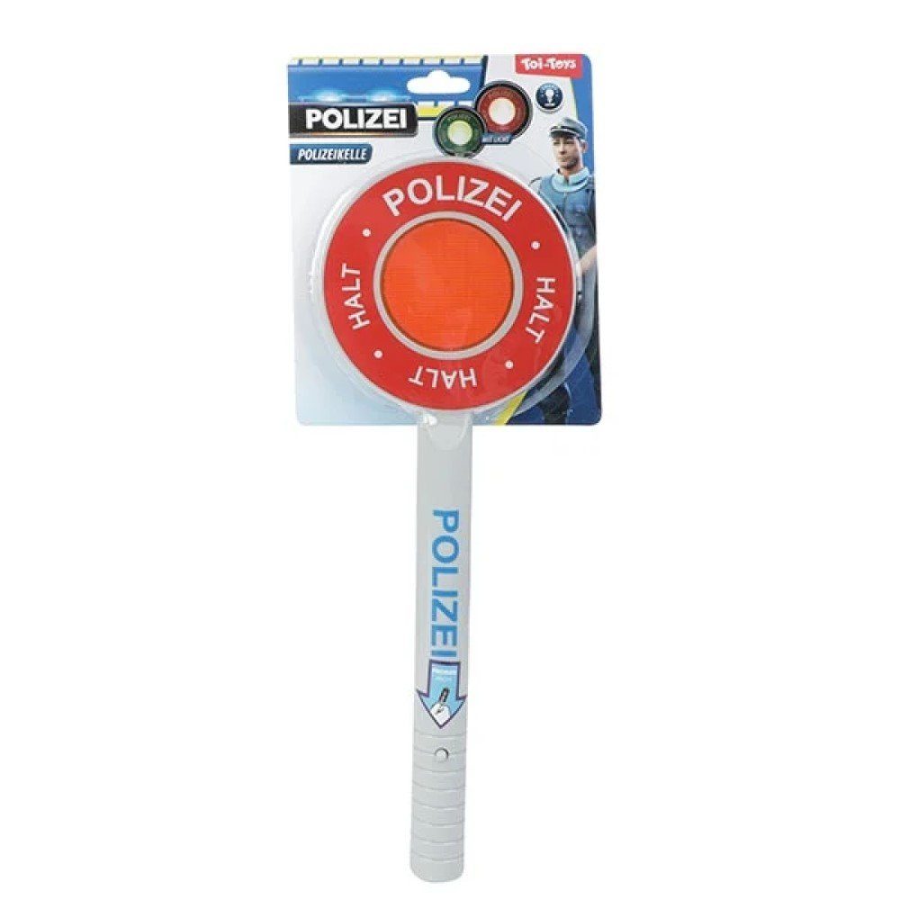 Toi-Toys Spielzeug-Polizei Einsatzset Polizei Polizeikelle in Deutsch mit Licht