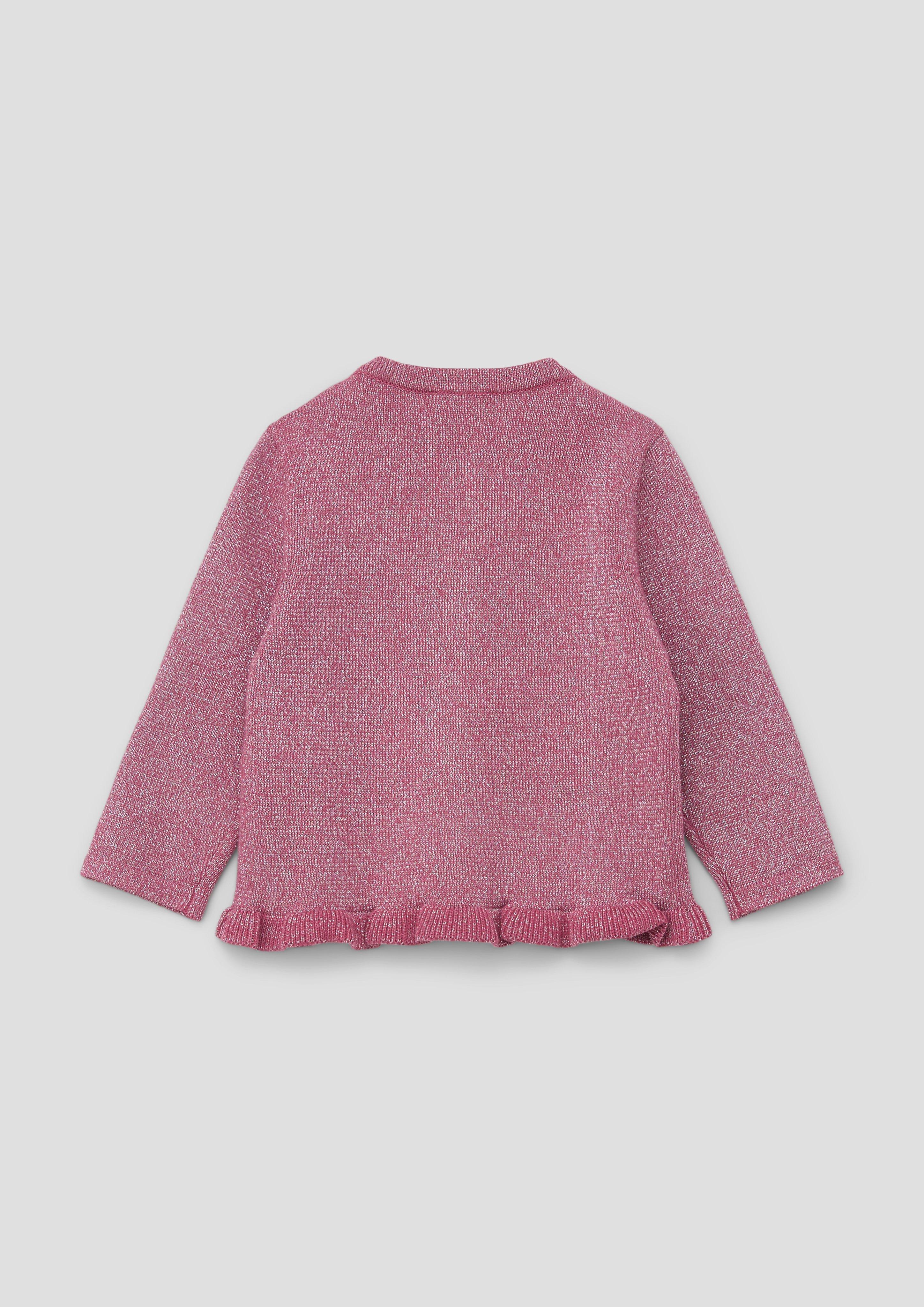 Strickjacke mit Rüschen  2137477-4592