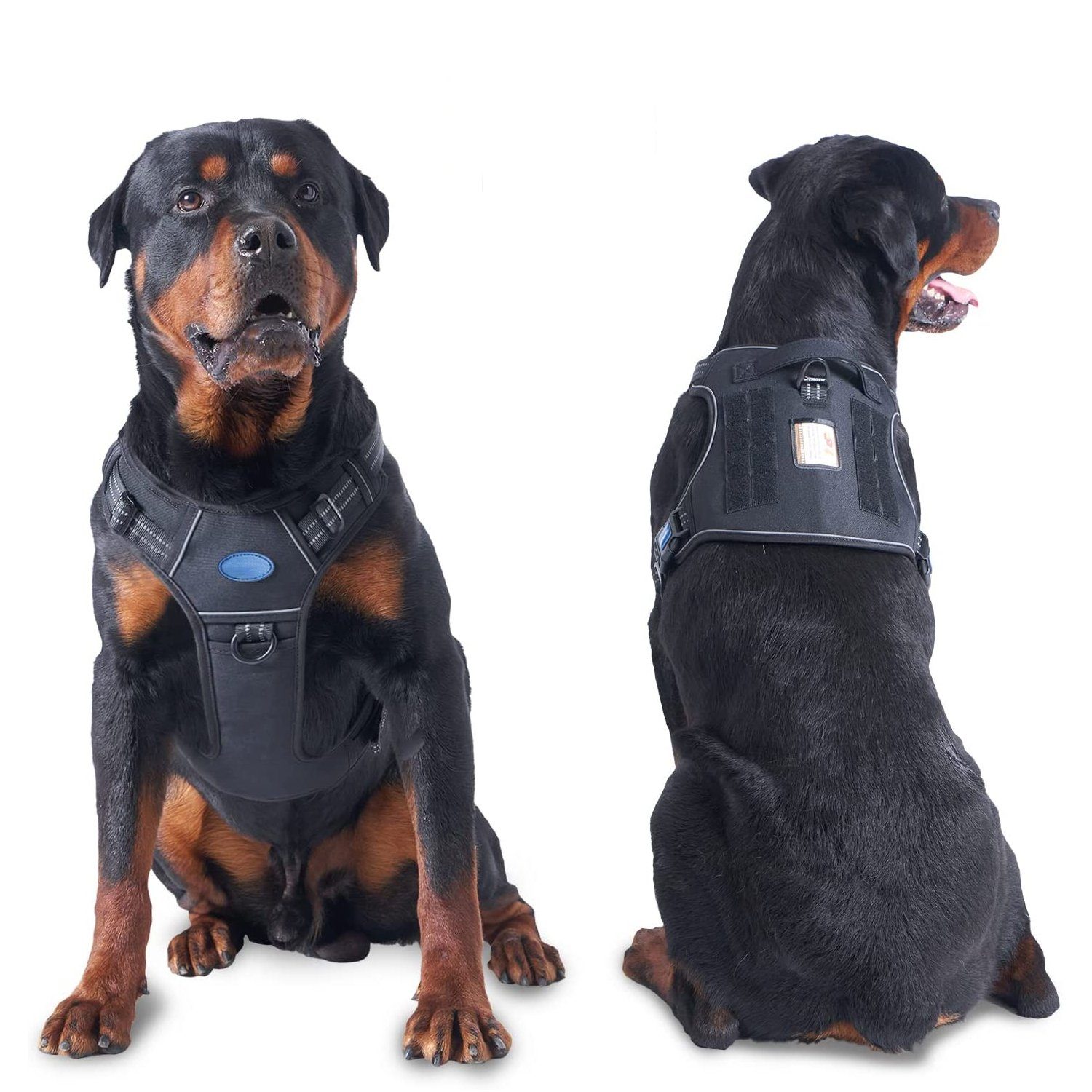 zggzerg Hunde-Geschirr Taktisches Hundegeschirr, Anti Zug Sicherheitsgeschirr für Hunde