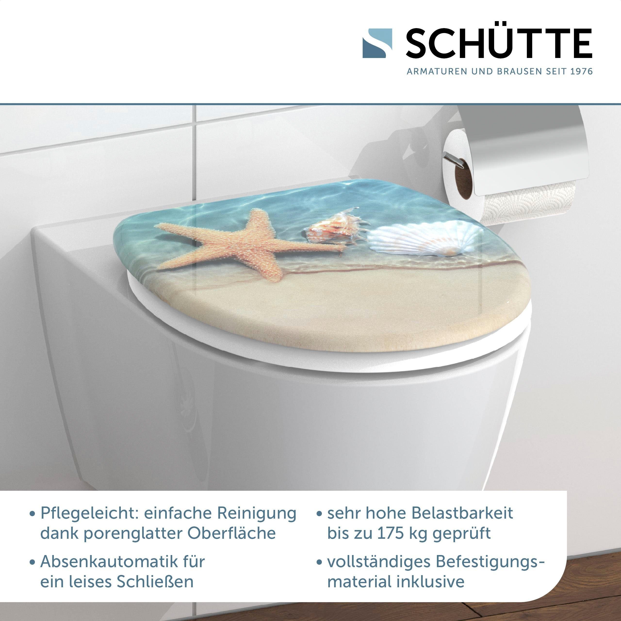 Schütte WC-Sitz BEACH, bruchsicher und kratzfest, Absenkautomatik, Standardmaß
