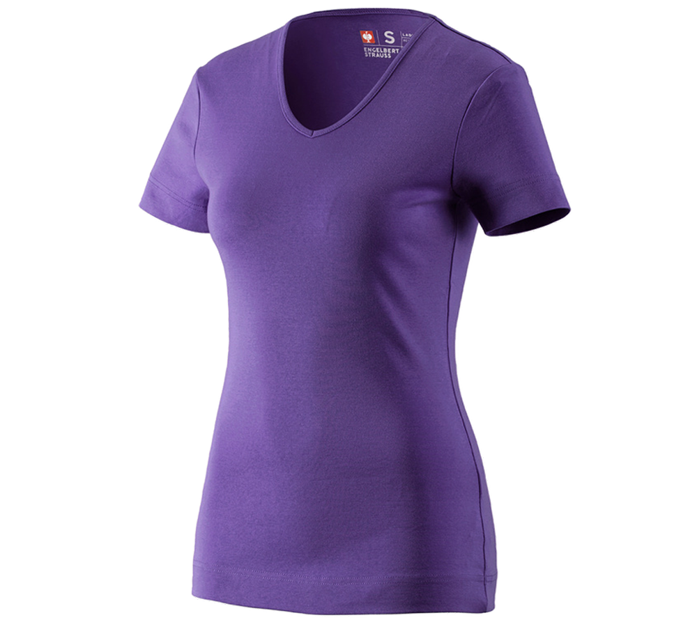 e.s. T-Shirt cotton V-Neck, Damen