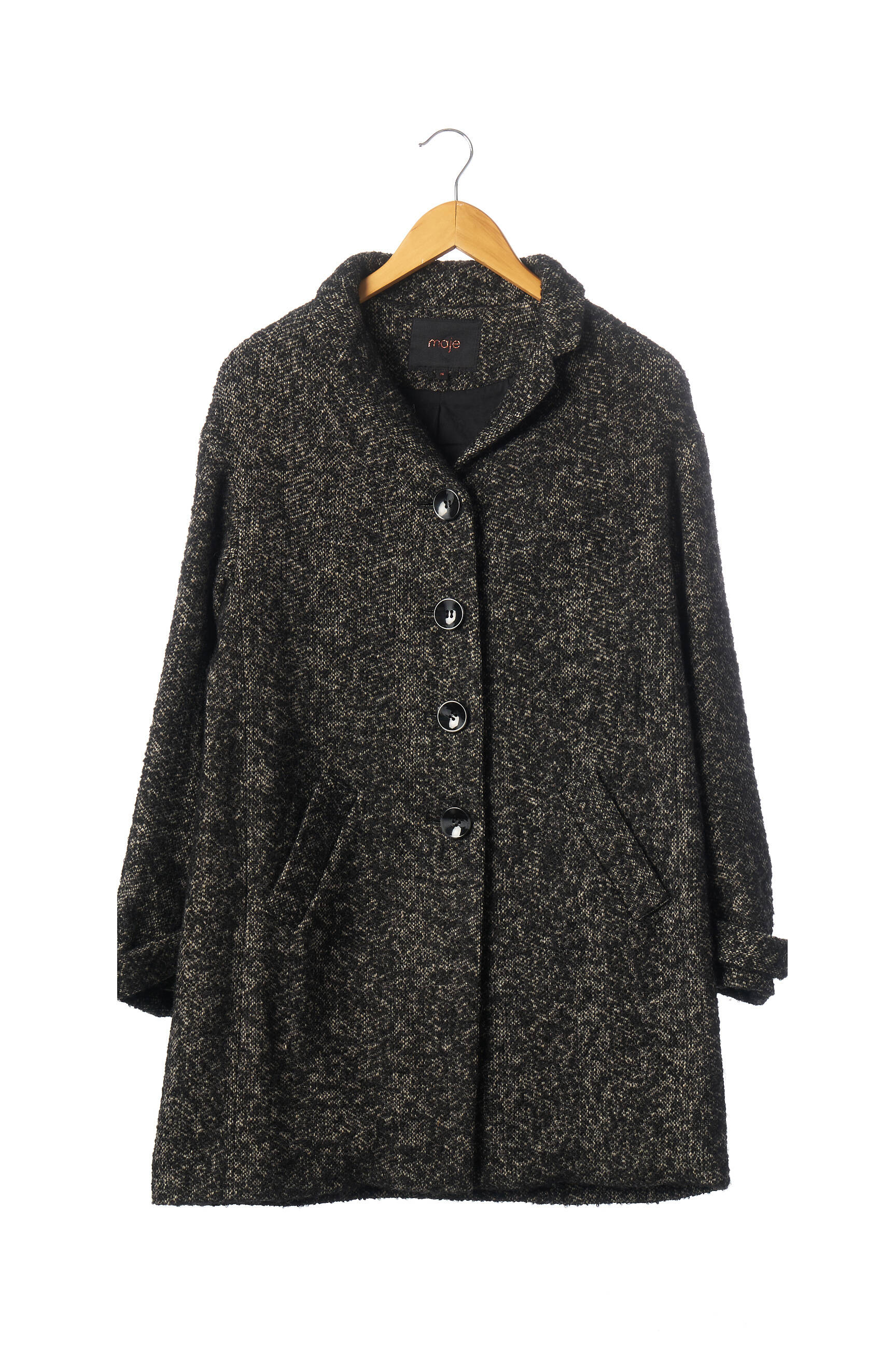 Maje Manteaux Courts Femme couleur gris
