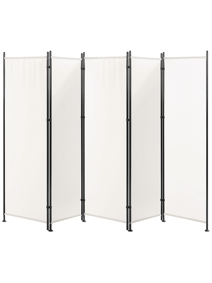 Beliani Paravent NARNI in Weiß - (W) 267 x (H) 170 x (L) 2 cm günstig kaufen onesize