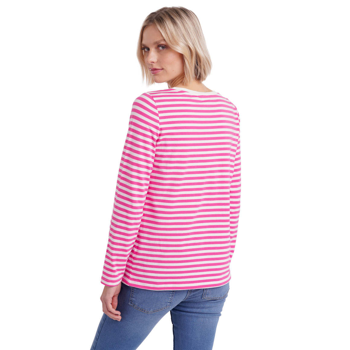 Damen Langarmshirt gestreift